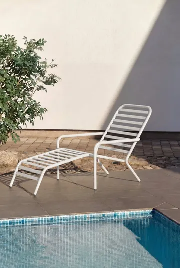 Messina sun lounger - Crystal white - 1898