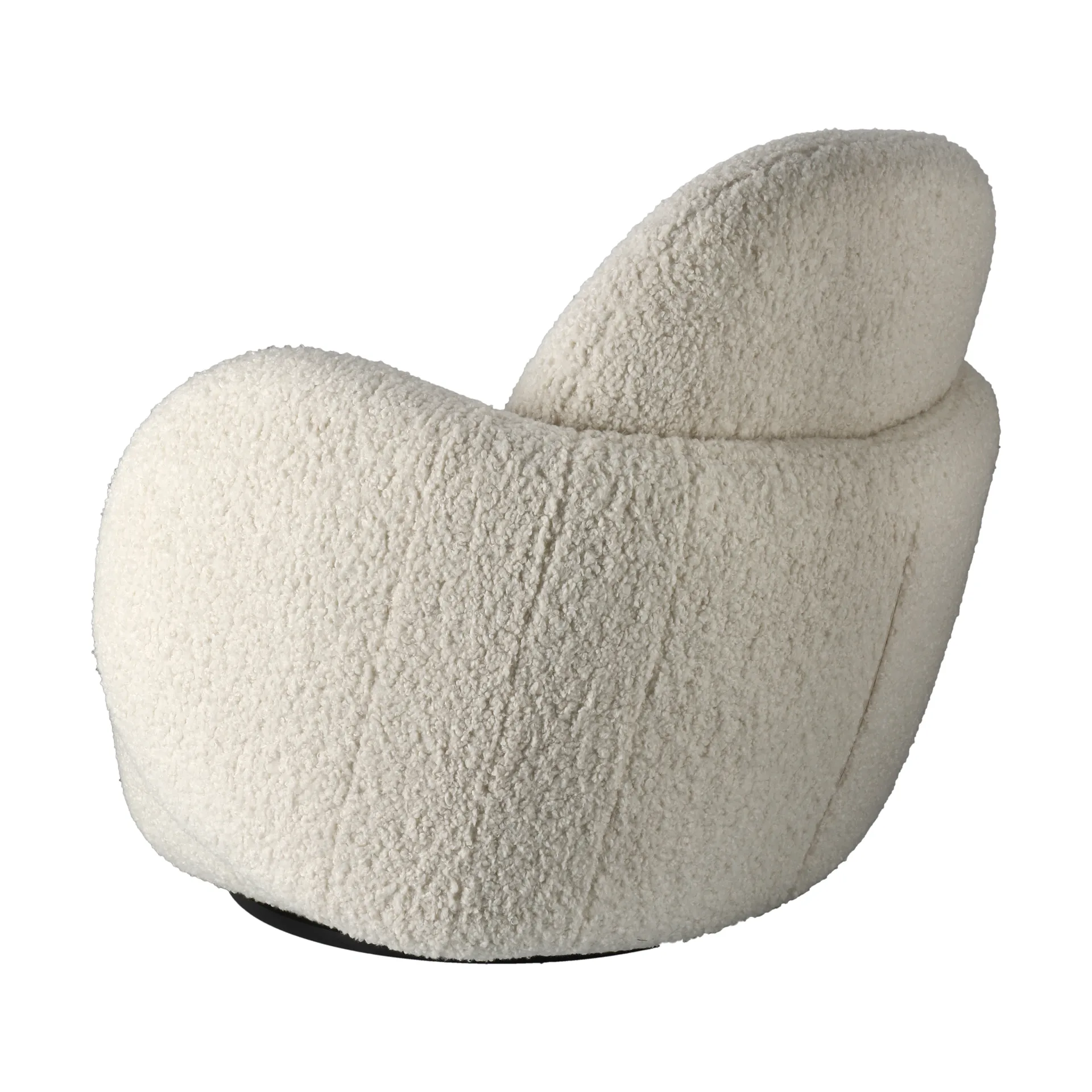 Mo armchair with swivel function, Glore White 1243 1898