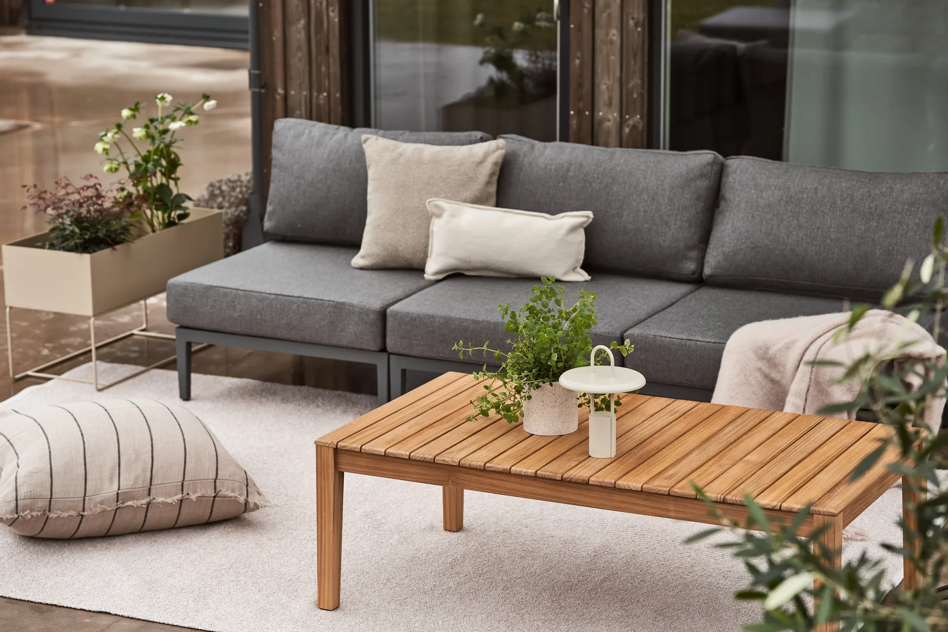 Santander modul sofa center module, Grey 1898