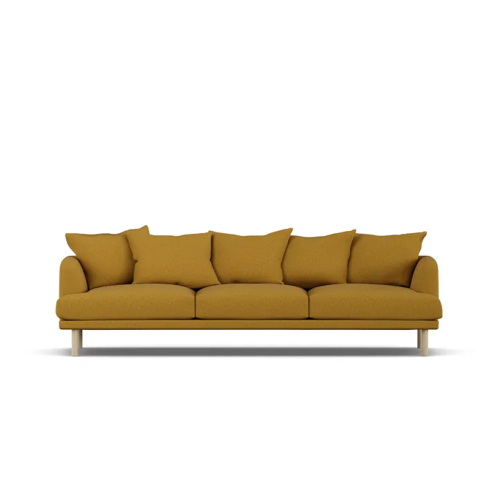 Sjövik sofa - Luiza Mustard 3972-white-oiled oak, 3,5-seater - 1898