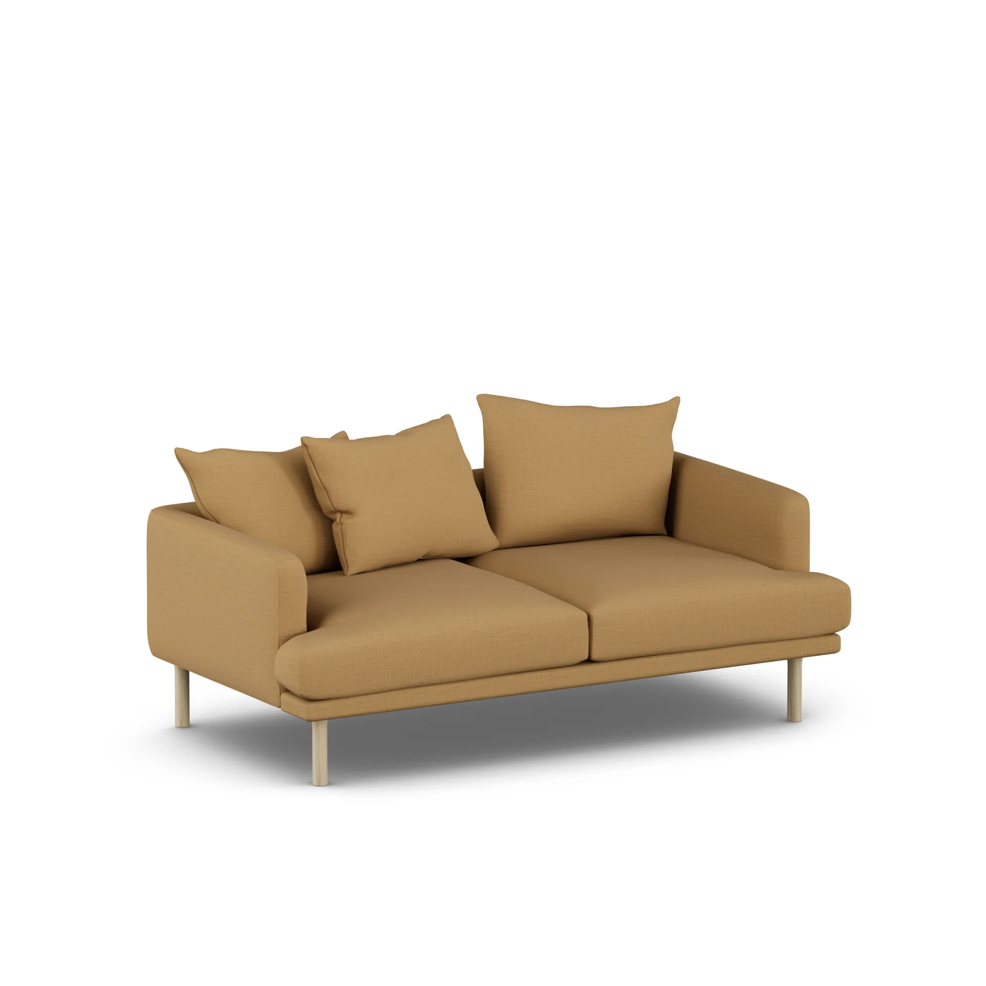 Sjövik sofa, Same Ochre 6676-white-oiled oak, 2,5-seater 1898