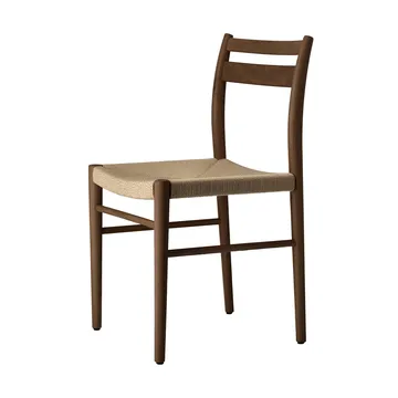 Smoked lacquered oak-natural woven, 2-pack - 1898