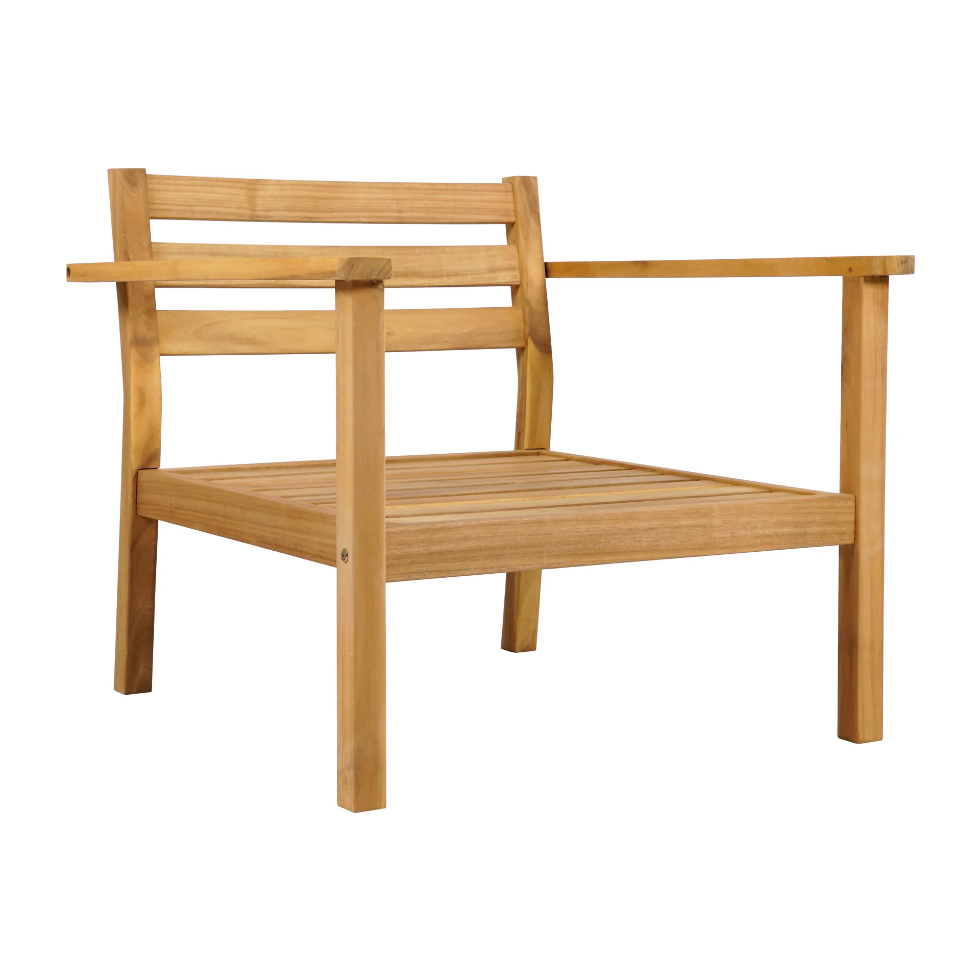 Stockaryd lounge armchair teak/light grey,  1898