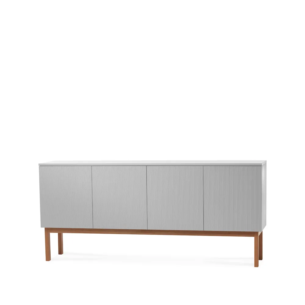 Beam side table, Light grey, stand in oiled oak A2