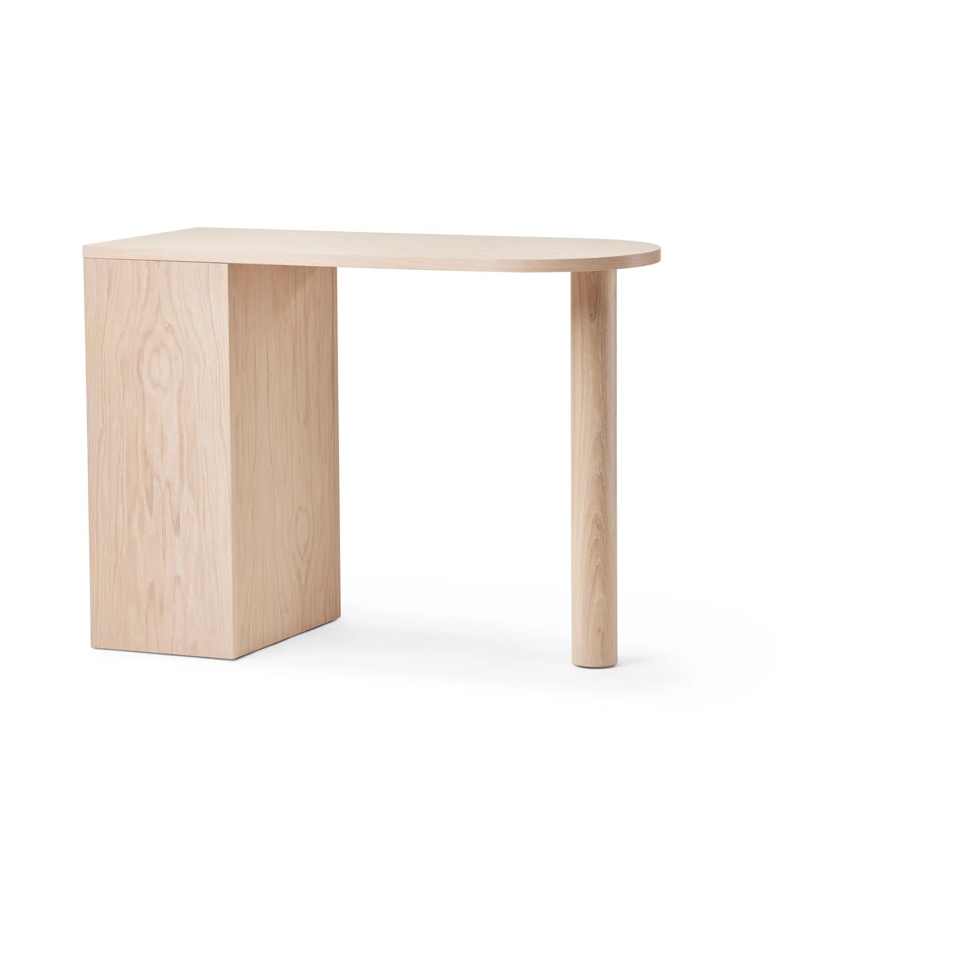 Hub desk, White-oiled oak, 100x73x43 cm A2