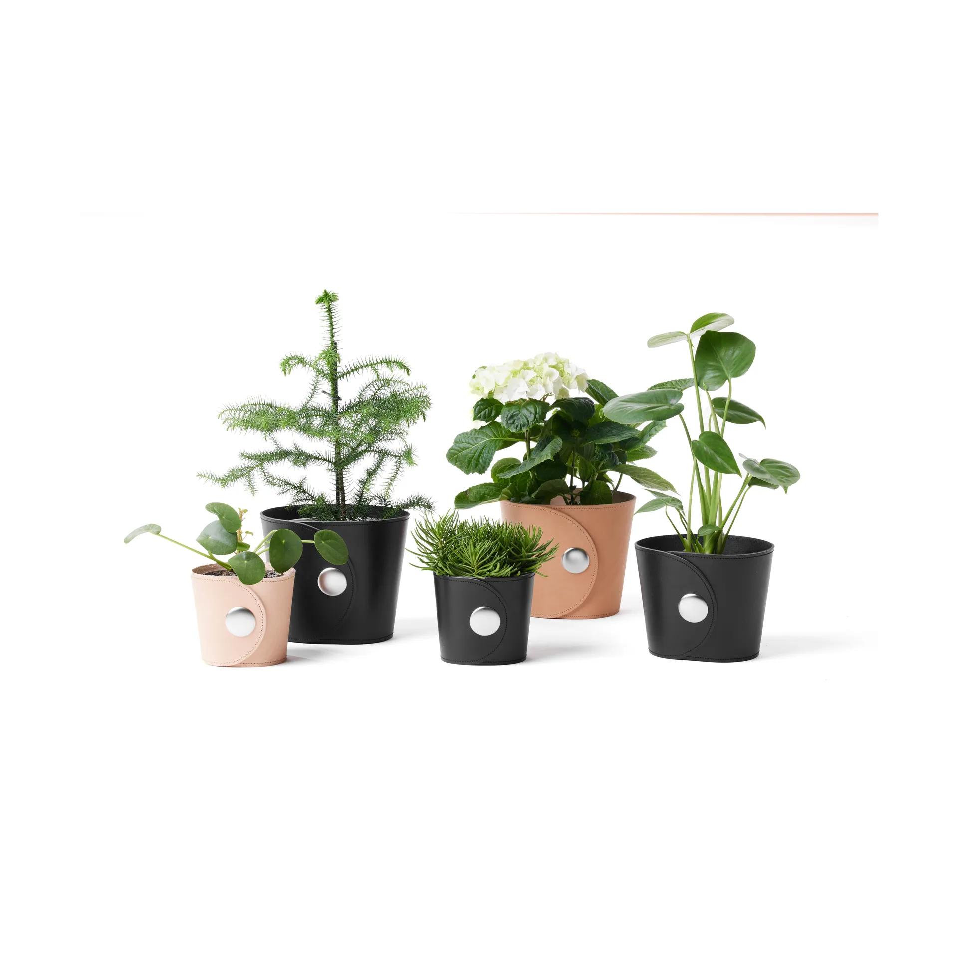 Hug flower pot, Light brown, h.12 cm Ø14 cm A2