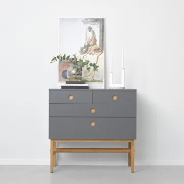 Keep dresser - White, oiled oak legs - A2