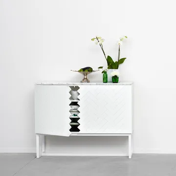 Story Side table - Midnight blue, blue stand - A2
