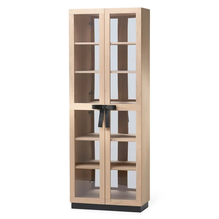The Bow display cabinet - White oiled oak - A2