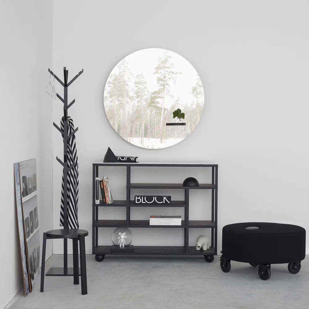 You mirror, Oak black stained A2