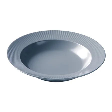 Groovy deep plate Ø 23 cm, Grey Aida