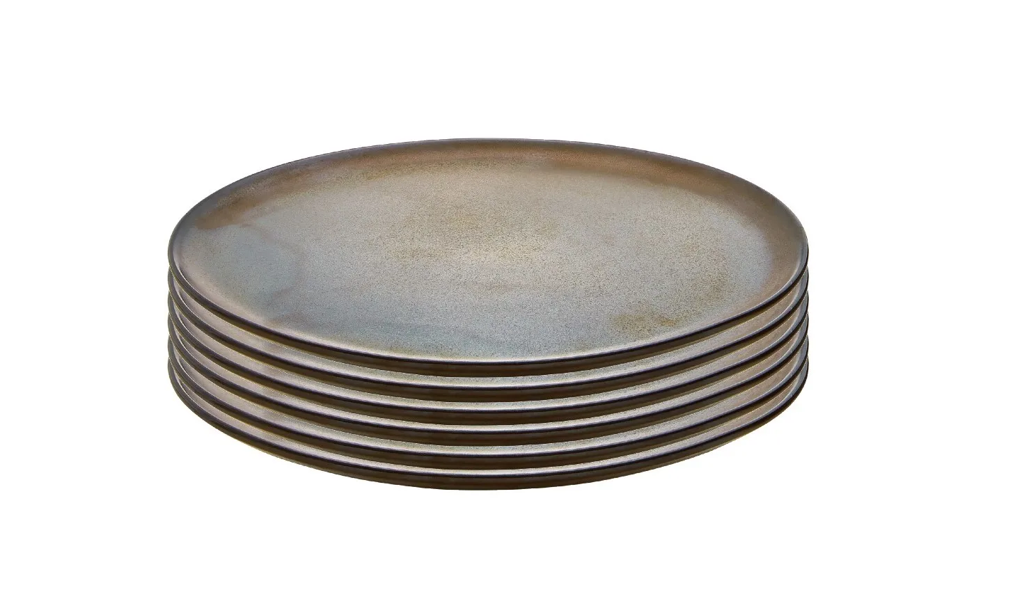 Raw Breakfast plate Ø23 cm 6-pack, Brown Aida