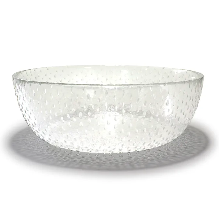 Raw glass bowl Ø26.5 cm - Clear - Aida