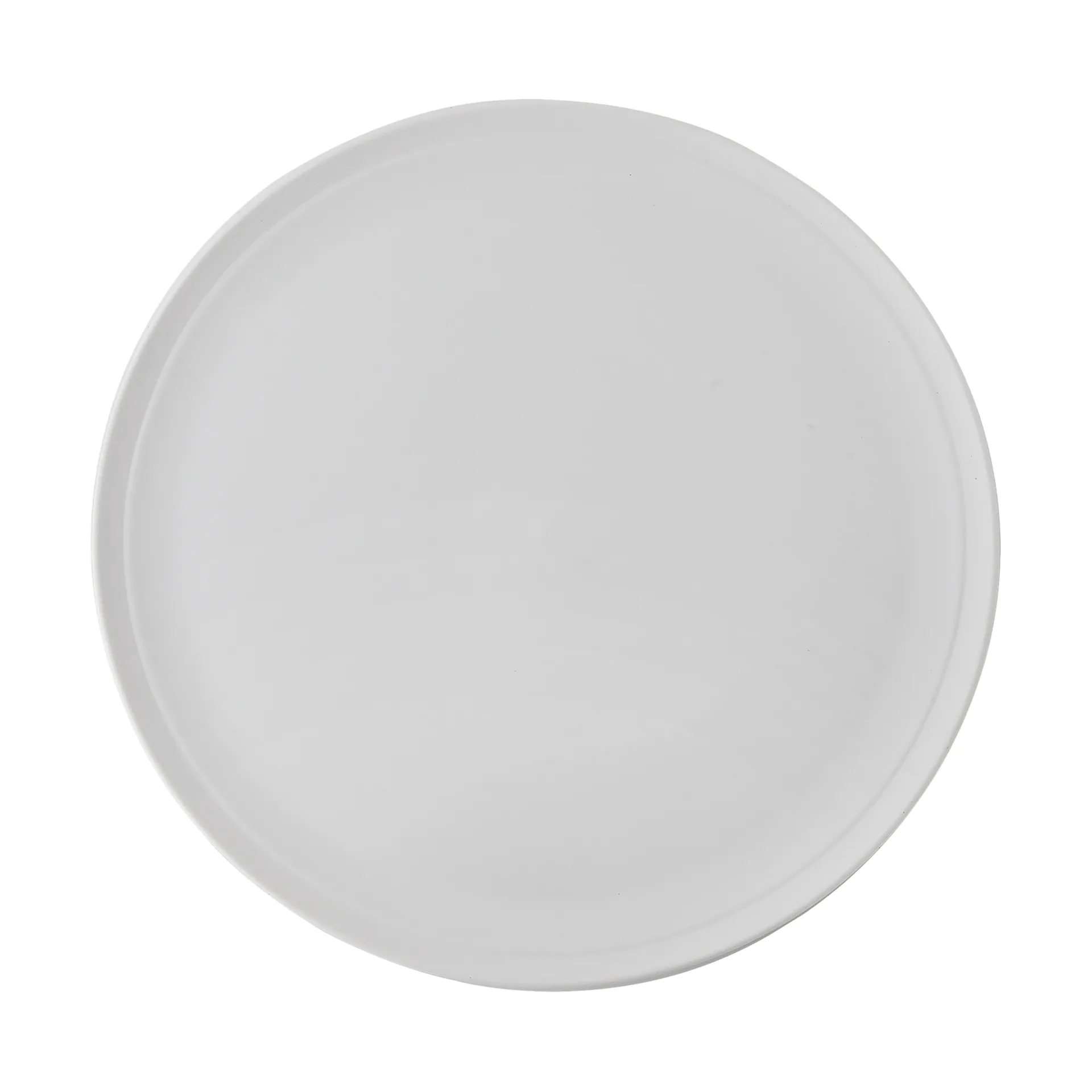 Raw plate Ø28 cm, Pure Porcelain Aida