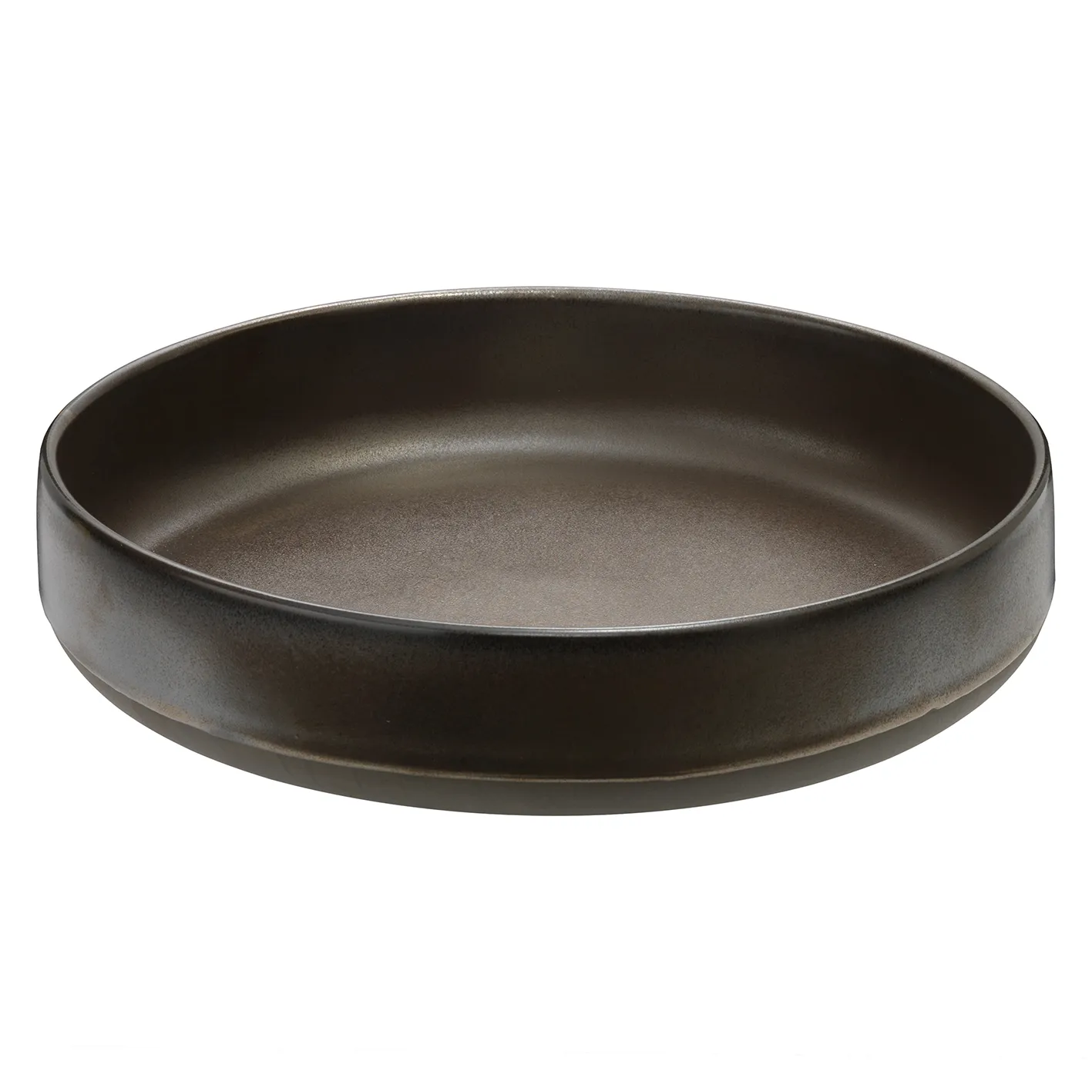 Raw serving bowl Ø 30 cm, metallic brown Aida