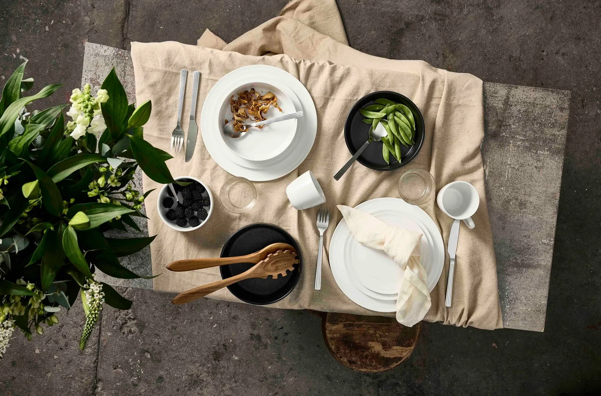 Raw soup plate Ø19,4 cm, Pure Porcelain Aida