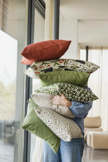 Belle Amie cushion cover - Dark green, 47x47 cm - Almedahls