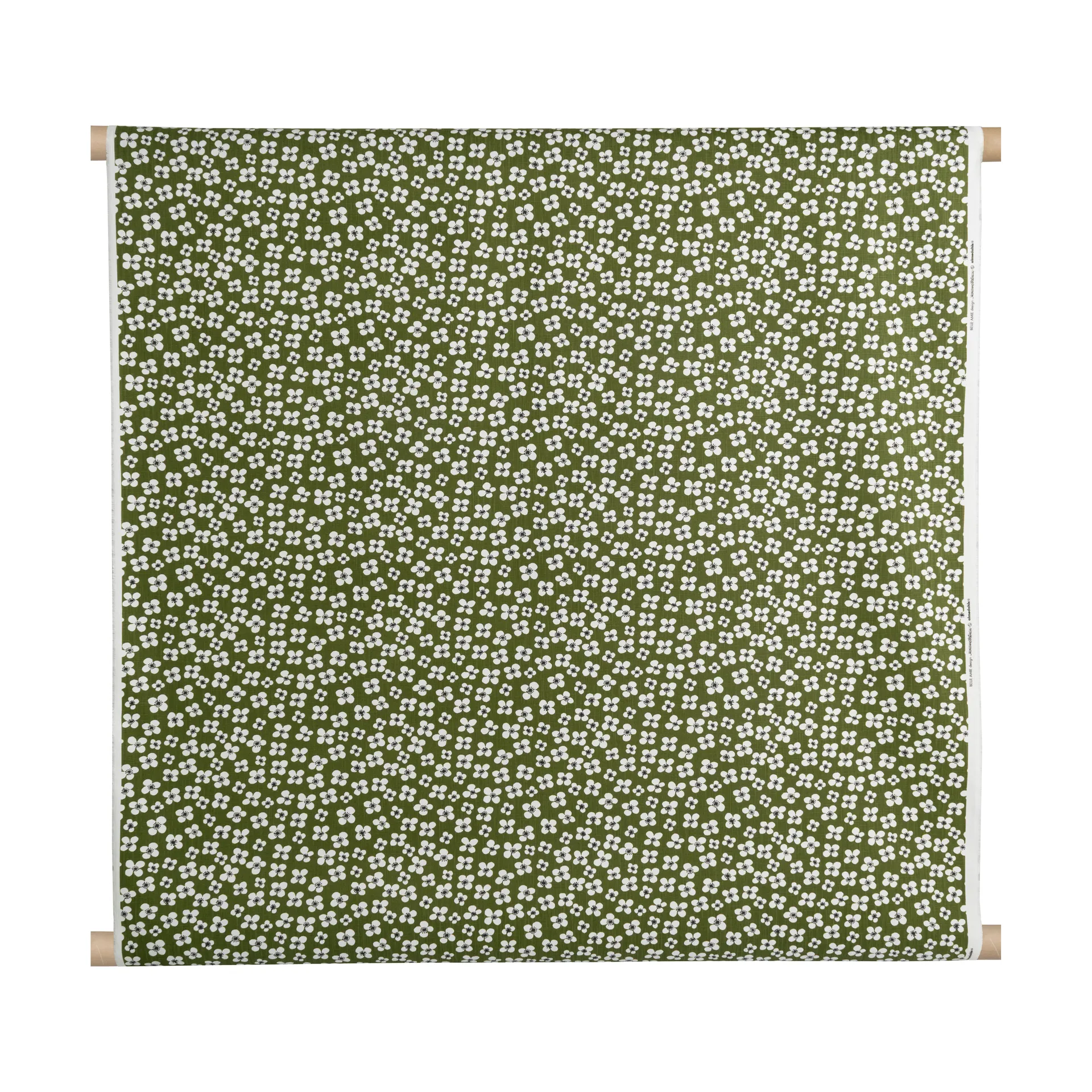 Belle Amie oilcloth fabric per metre, Dark green Almedahls