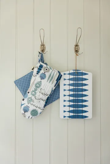 Prickruta pot holder 23x23 cm - Blue - Almedahls