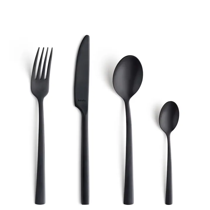 Manille Vintage cutlery set 16 pieces - Black - Amefa