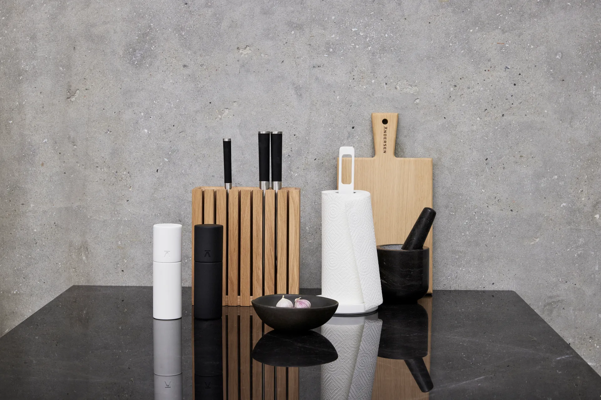 Andersen knife block, Oak Andersen Furniture