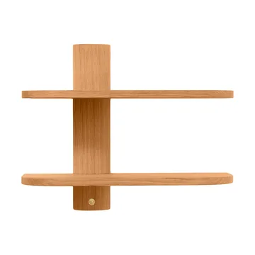 Bend wall shelf - Oiled Natural Oak, 50x18x40 cm - Andersen Furniture