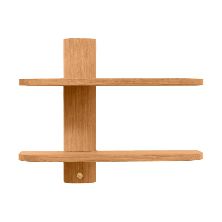 Bend wall shelf - Oiled Natural Oak, 50x18x40 cm - Andersen Furniture