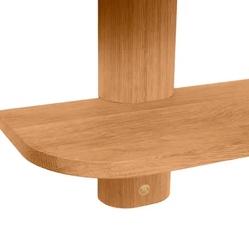 Bend wall shelf - Oiled Natural Oak, 50x18x40 cm - Andersen Furniture