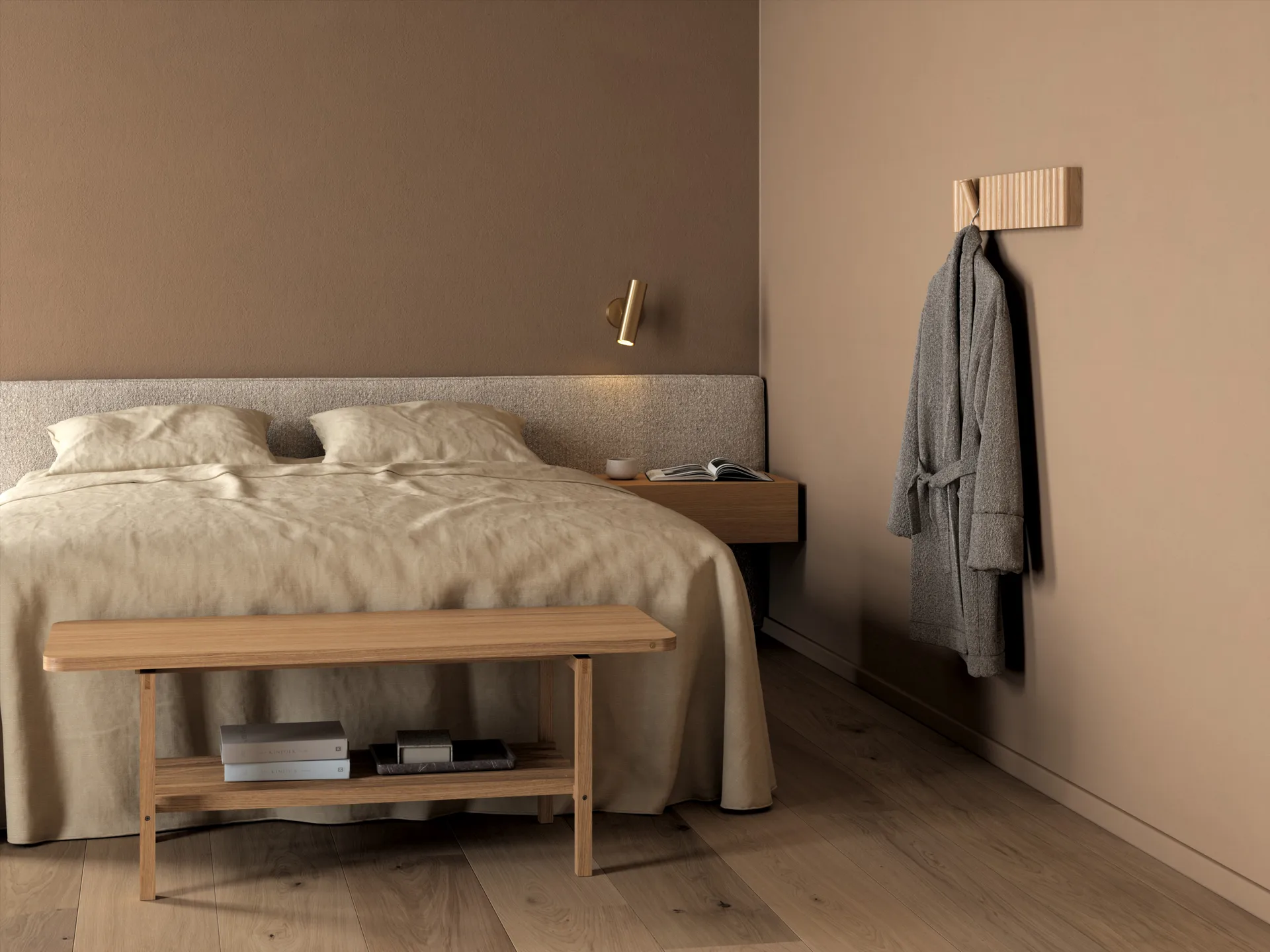 Mono coat rack 59 cm, Oak Andersen Furniture
