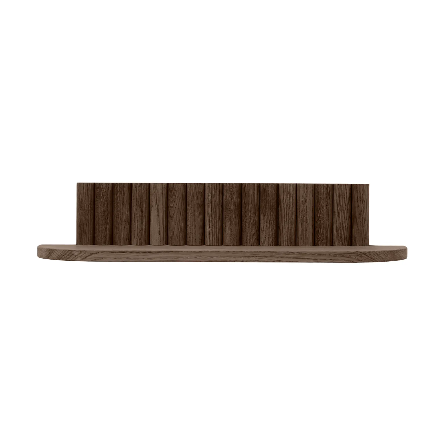 Pillar wall shelf, Smoked Oiled Oak, 60x15x12 cm Andersen Furniture