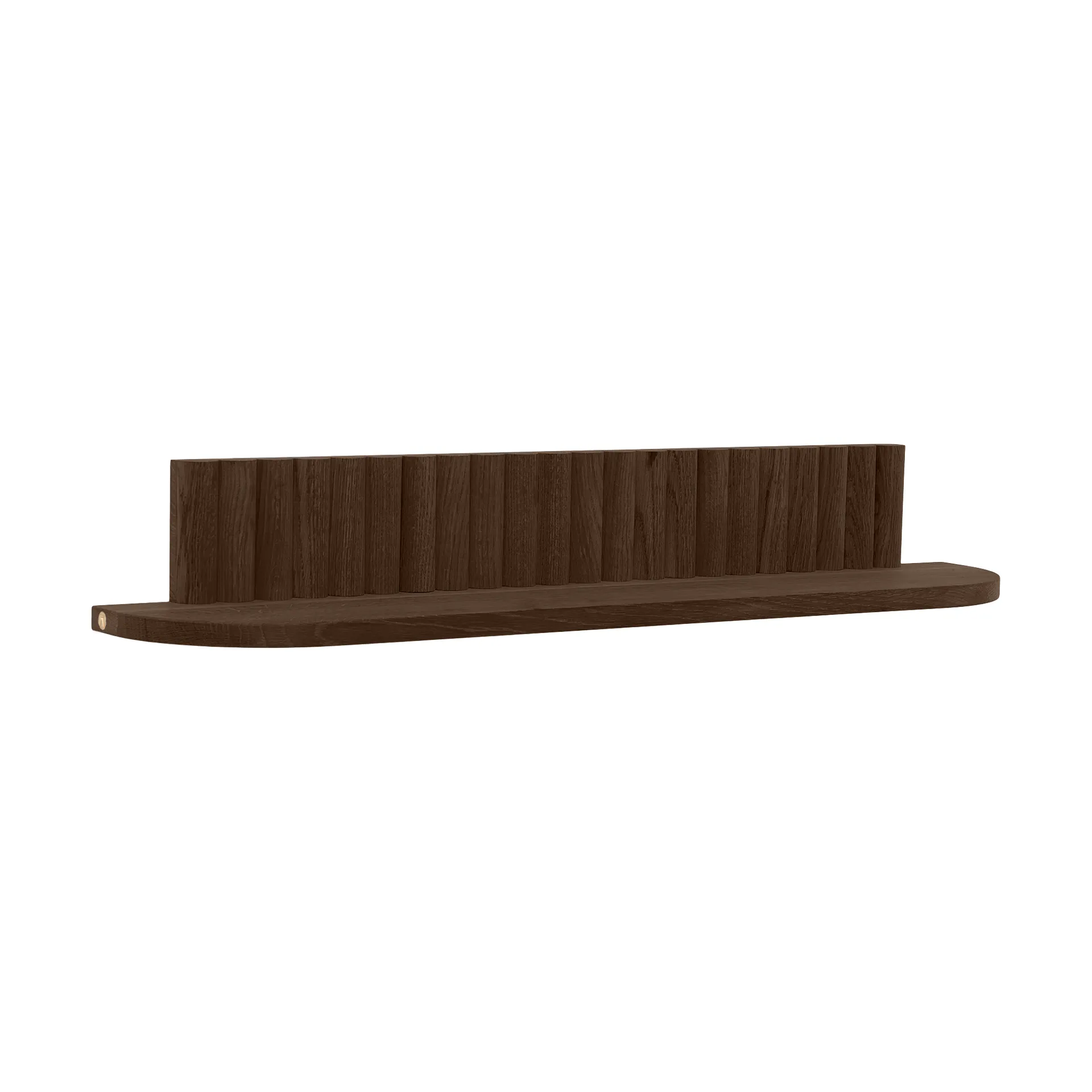 Pillar wall shelf, Smoked Oiled Oak, 78x15x12 cm Andersen Furniture