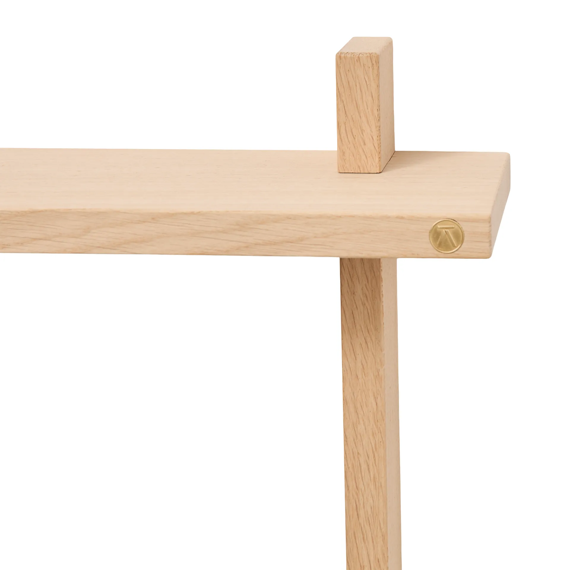 Treat double wall shelf, Oak, 50x12x50 cm Andersen Furniture