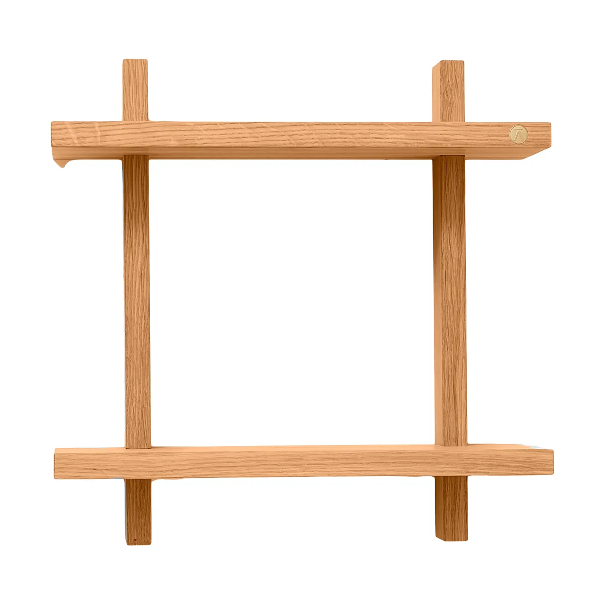 Treat double wall shelf, Oiled Natural Oak, 34x12x34 cm Andersen Furniture