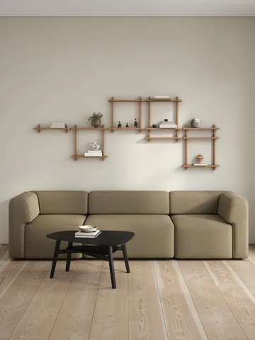 Treat wall shelf single - Oiled Natural Oak, 50x12x11.2 cm - Andersen Furniture