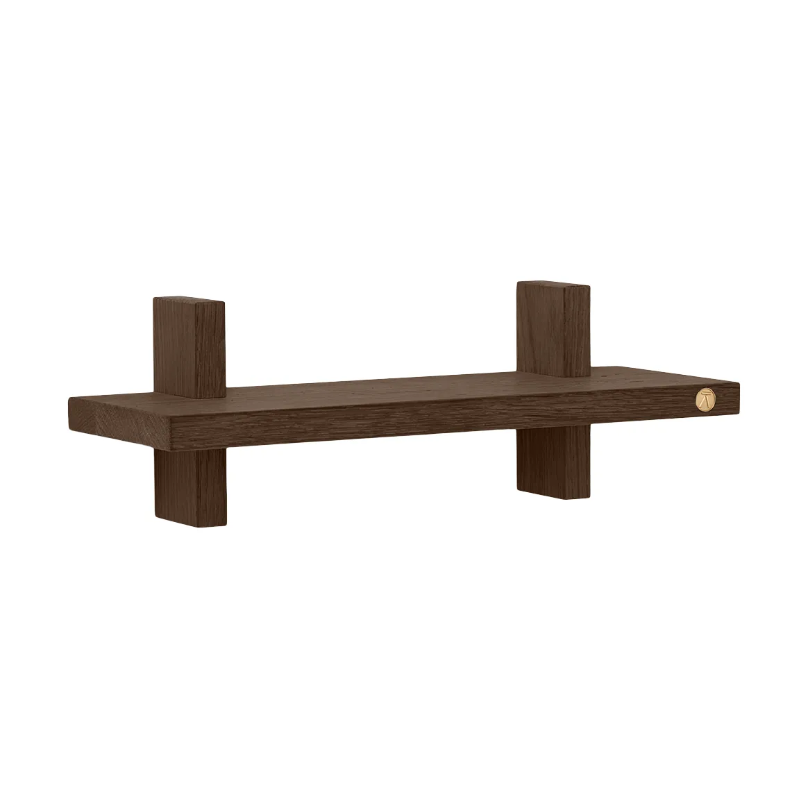 Treat wall shelf single, Smoked Oiled Oak, 34x12x11.2 cm Andersen Furniture