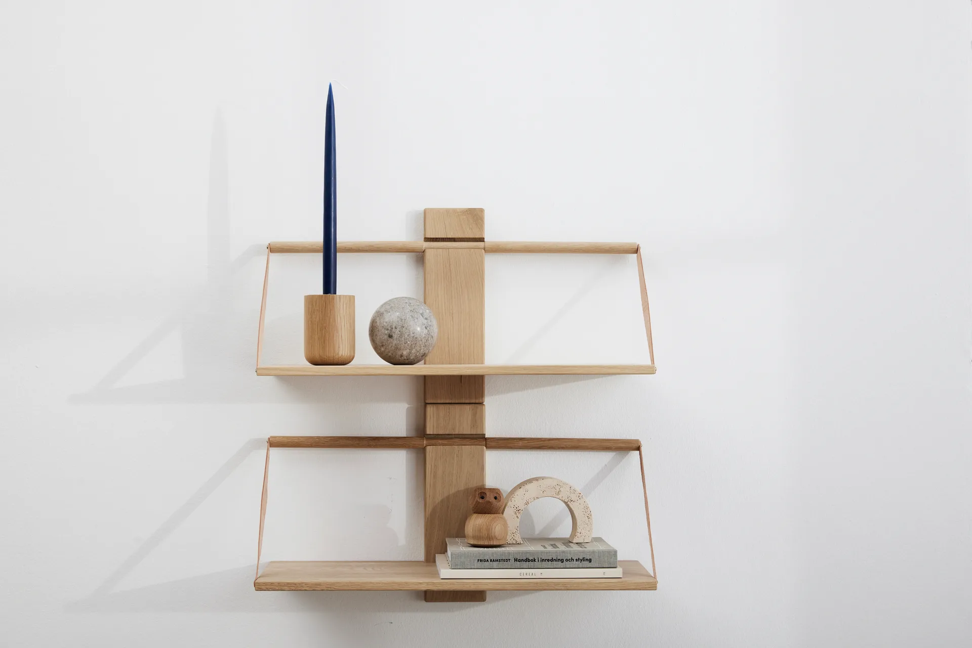 Wood Wall wall shelf Large 60x25x32 cm, Oak Andersen Furniture