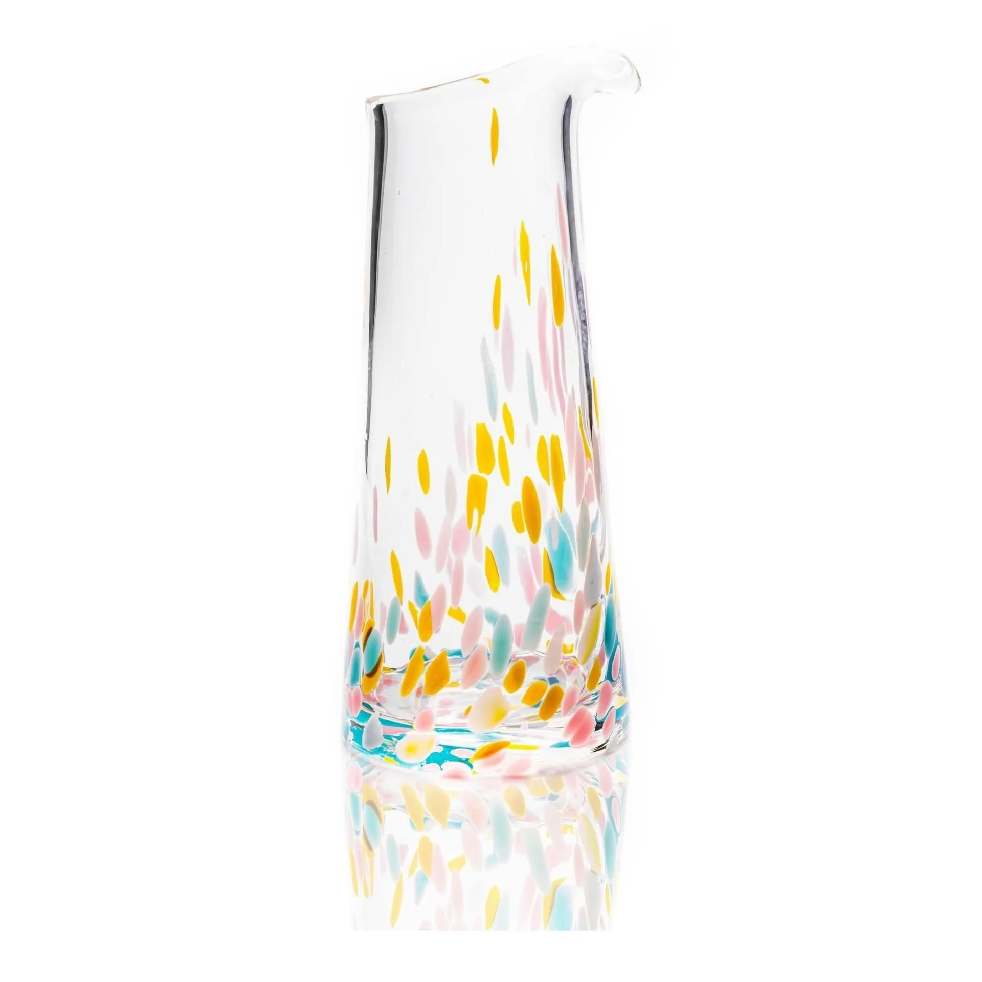 Confetti Carafe, Pink-yellow-turquoise-light blue Anna Von Lipa