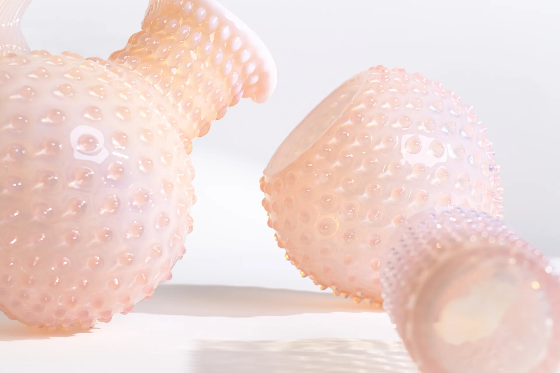 Hobnail glass 20 cl, Soft Pink Anna Von Lipa