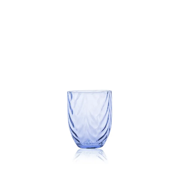 Wave drinking glass 25 cl - Light blue - Anna Von Lipa