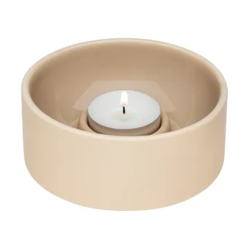 Kirnu candle holder Ø11x5 cm - Beige - Arabia