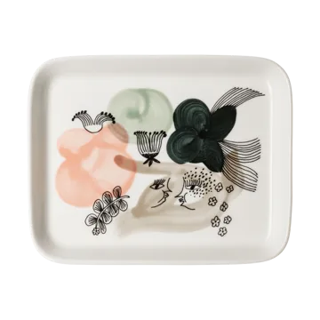 Kukkamaa plate 15x19 cm - Green - Arabia