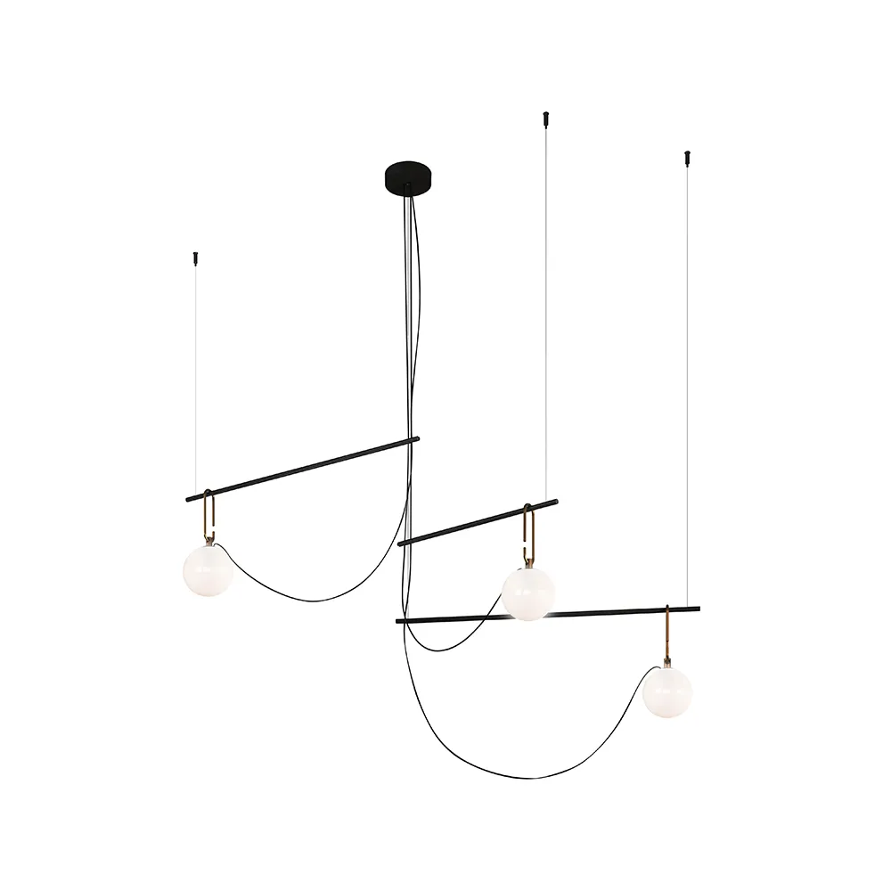 nh S3 14 pendant, Black-brass Artemide