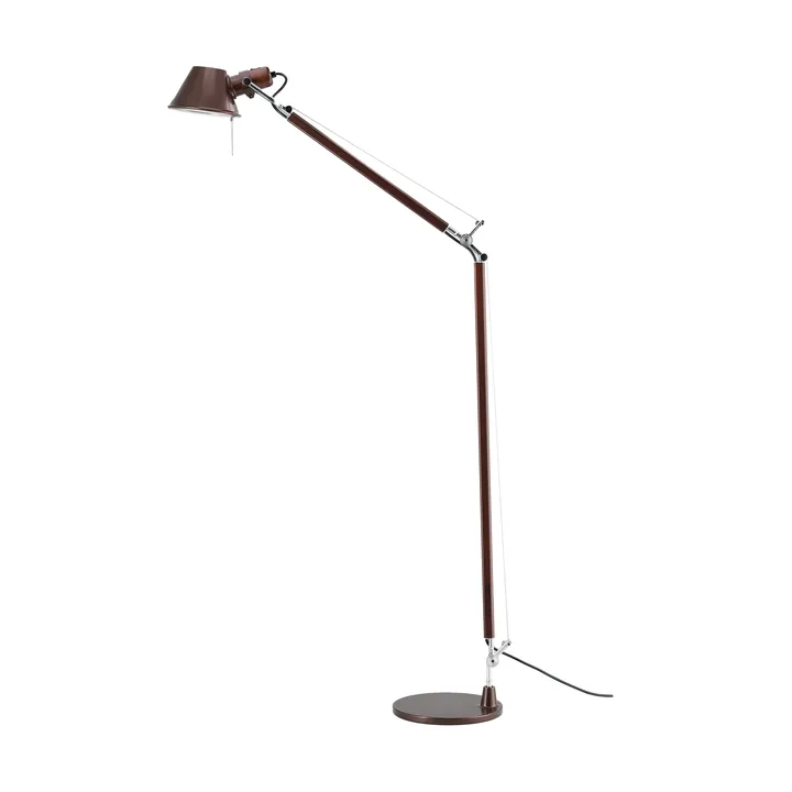 Tolomeo Reading floor lamp E27 special edition - Brown metallic - Artemide