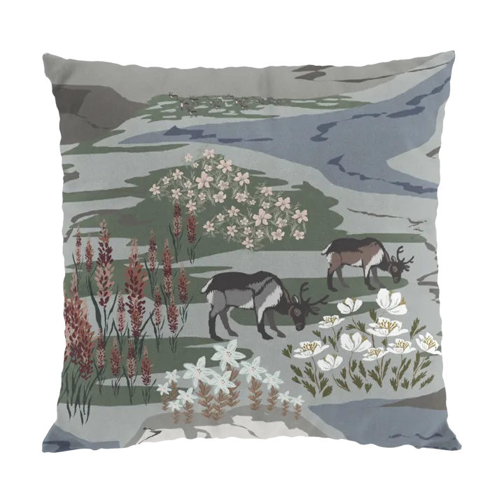 Fjällängar cushion cover 47x47 cm - Gray-green - Arvidssons Textil