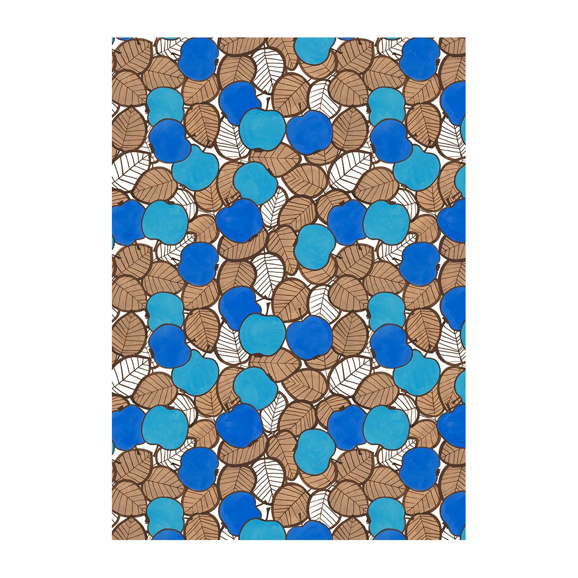 Päppel fabric, Green-blue Arvidssons Textil