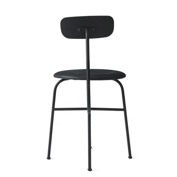 Afteroom chair leather seat 4 legs - Black-black - Audo Copenhagen