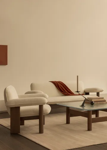 Brasilia armchair low back - Dark oak-Baru 0200 - Audo Copenhagen