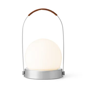 Carrie portable table lamp - Brushed aluminium - Audo Copenhagen