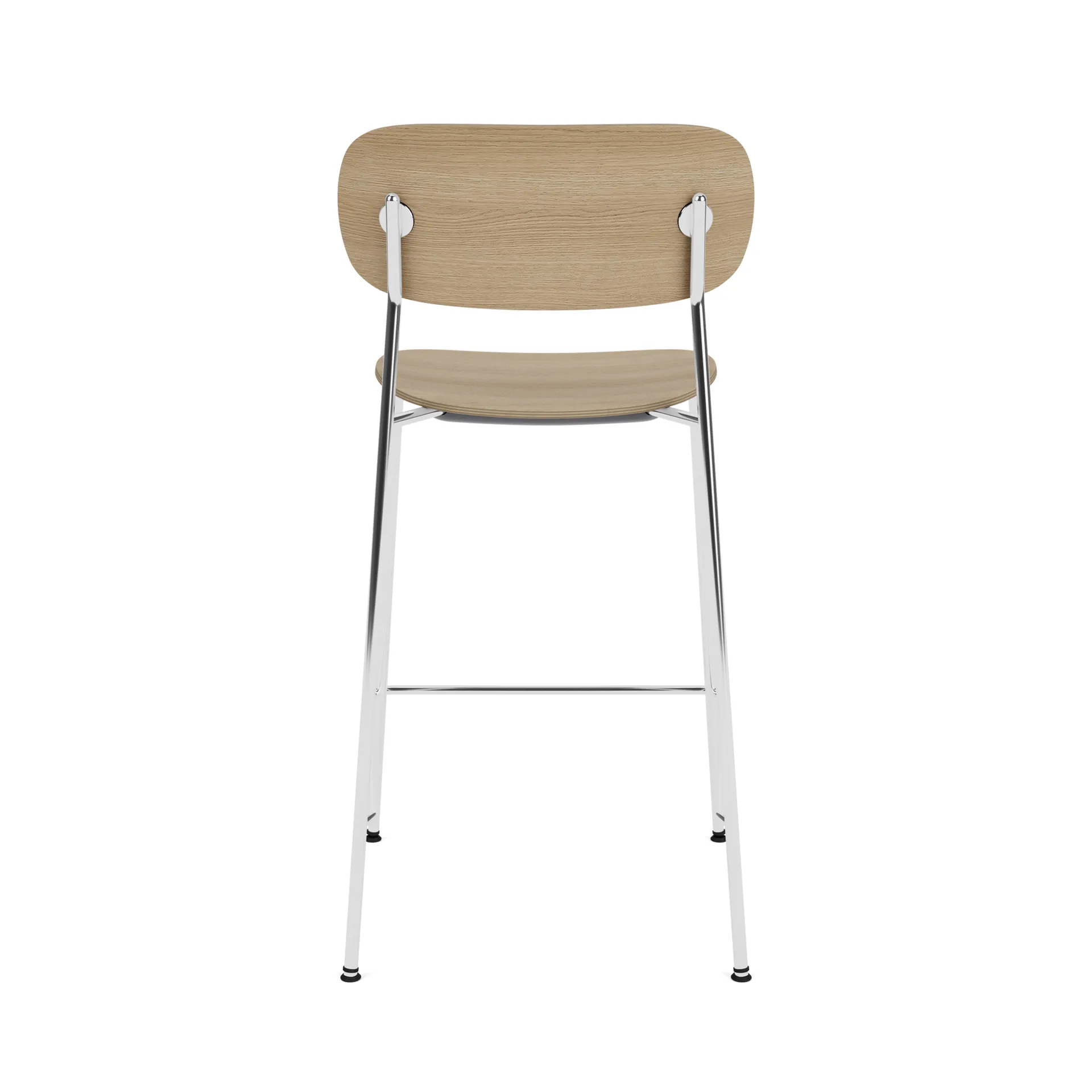 Co Bar Chair bar stool, Oak-chromed steel, 65 cm Audo Copenhagen