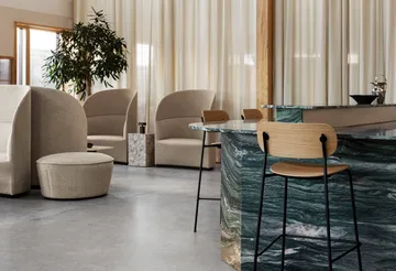 Co Bar Chair bar stool - Oak-chromed steel, 65 cm - Audo Copenhagen